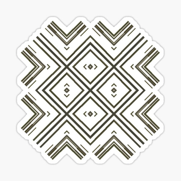 Pattern, tracery, weave, figure, structure, framework, composition, frame, texture Sticker