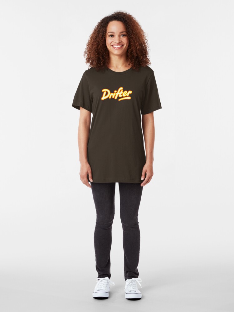 Alternate view of Retro Rowntree's Drifter chocolate bar pack logo Slim Fit T-Shirt