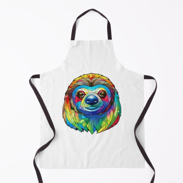 Item preview, Colorful Sloth in Stained Glass Style designed and sold by stainedglass101.