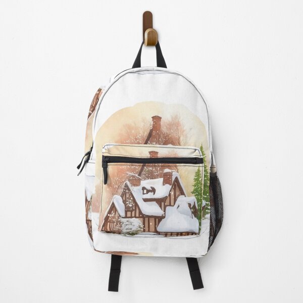 Item preview, English cottage house in winter with snow designed and sold by Jayjaynaenae.