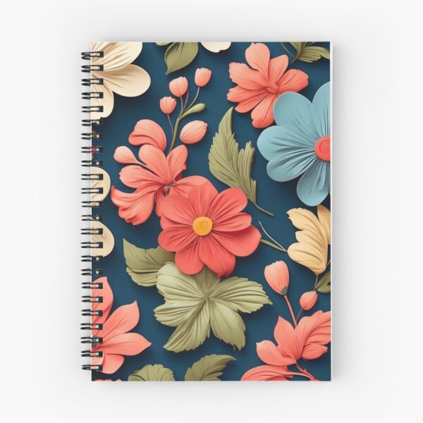 Item preview, seamless notebook Spiral Notebook designed and sold by EKDesignTec.