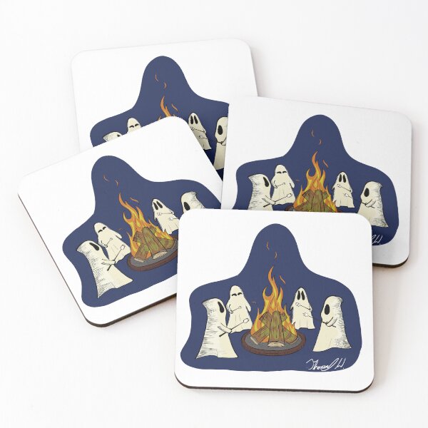 Item preview, Ghosts toasting marshmallows designed and sold by Tom's Drawn Things.