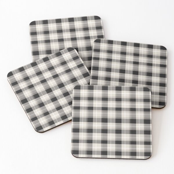 Item preview, Black and White Vintage Plaid designed and sold by Nicholas Panek.