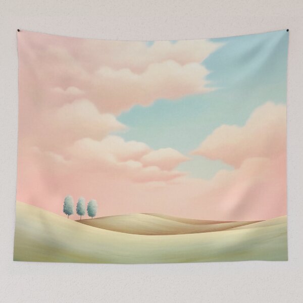 Item preview, Soft Pastel Landscape designed and sold by Red Witch Art.