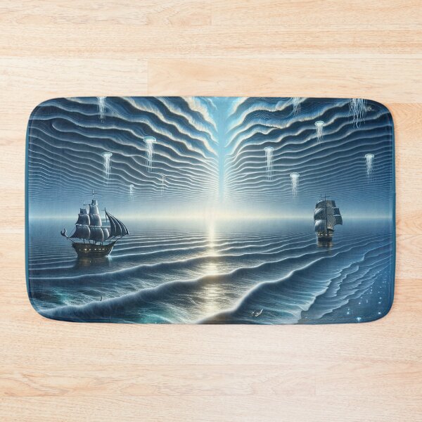 Item preview, Vessels Meet Jellyfish in a Circuitry Sea designed and sold by Newpixelland.