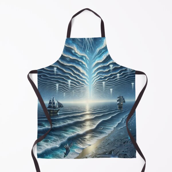 Item preview, Vessels Meet Jellyfish in a Circuitry Sea designed and sold by Newpixelland.