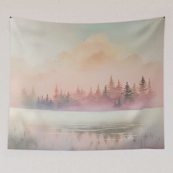 Item preview, Soft Pastel Landscape 2 designed and sold by Red Witch Art.