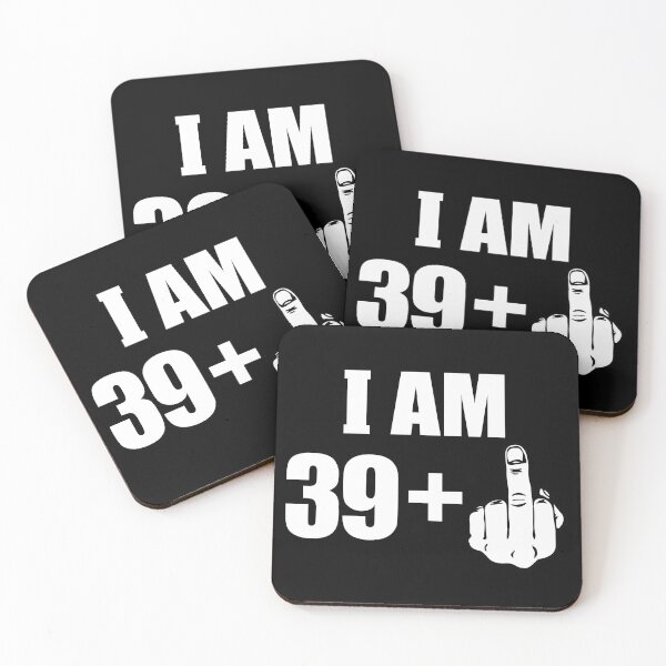 Item preview, Funny 40th Birthday I Am 39 plus 1 + Middle Finger  designed and sold by fomodesigns.