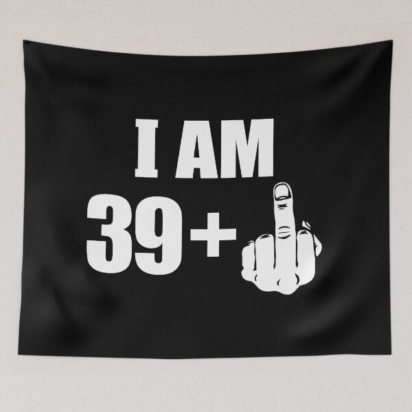 Item preview, Funny 40th Birthday I Am 39 plus 1 + Middle Finger  designed and sold by fomodesigns.