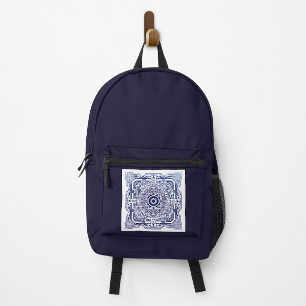 Item preview, Blue QR code, square mandala designed and sold by silent-violin.