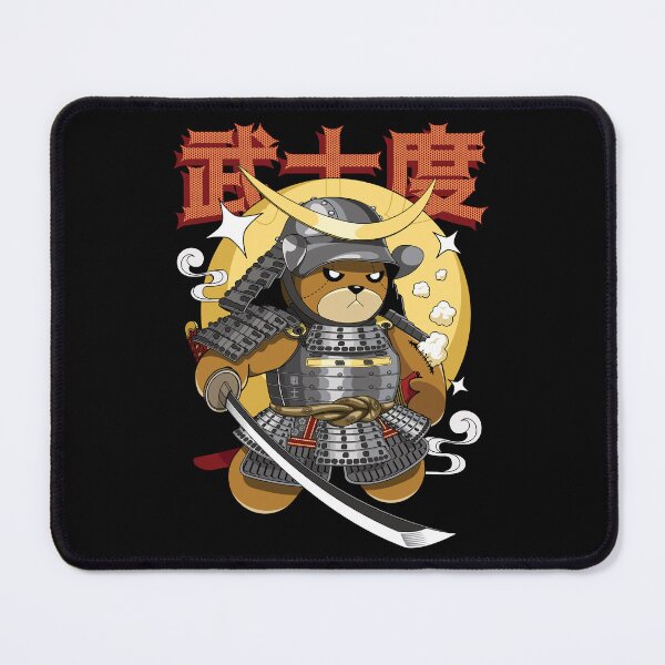 Item preview, Japanese teddy bear moon blade samurai character design designed and sold by SetthaSK.