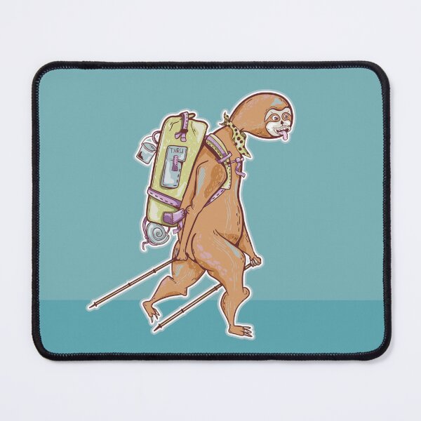 Item preview, Cartoon Sloth Hiking designed and sold by piedaydesigns.