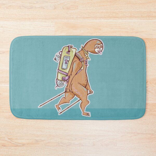 Item preview, Cartoon Sloth Hiking designed and sold by piedaydesigns.