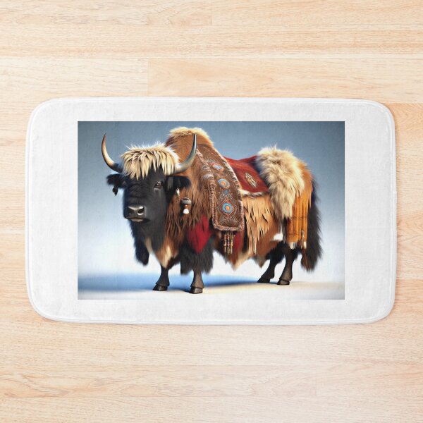 Item preview, MONGOLIAN MOUNTAIN YAK~Cowboy&Cowgirl Cow Cattle Bull Animal Lover~Party Decoration~Birthday Gift~Favor designed and sold by Spinning Plates 360.