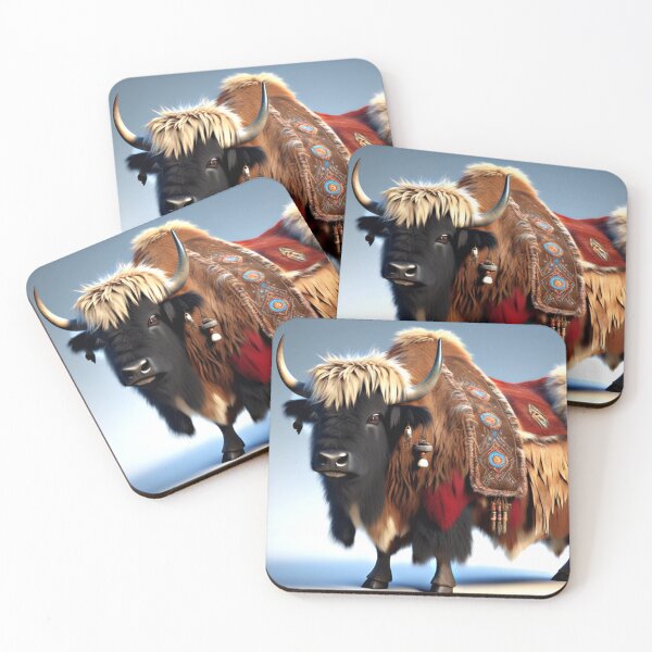 Item preview, MONGOLIAN MOUNTAIN YAK~Cowboy&Cowgirl Cow Cattle Bull Animal Lover~Party Decoration~Birthday Gift~Favor designed and sold by Spinning Plates 360.
