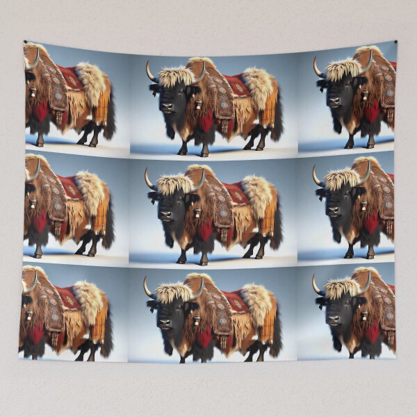 Item preview, MONGOLIAN MOUNTAIN YAK~Cowboy&Cowgirl Cow Cattle Bull Animal Lover~Party Decoration~Birthday Gift~Favor designed and sold by Spinning Plates 360.