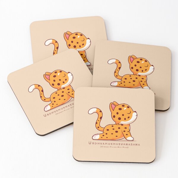 Item preview, Urdhva Mukha Svanasana | Yoga Pose : Baby Cheetah designed and sold by savasanaqueen.