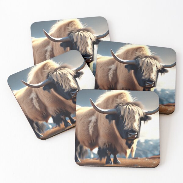 Item preview, MONGOLIAN MOUNTAIN YAK#2~Cowboy&Cowgirl Cow Cattle Bull Animal Lover~Party Decoration~Birthday Gift~Favor designed and sold by Spinning Plates 360.