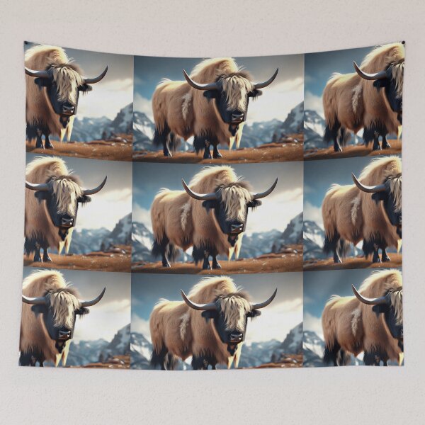 Item preview, MONGOLIAN MOUNTAIN YAK#2~Cowboy&Cowgirl Cow Cattle Bull Animal Lover~Party Decoration~Birthday Gift~Favor designed and sold by Spinning Plates 360.