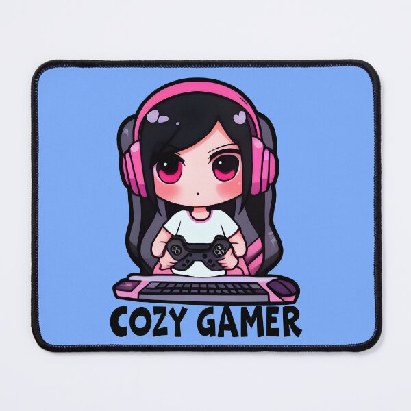 Item preview, Cozy Gamer, Cool Kawaii Design, Video Games, Gamer Girl designed and sold by Porcupine Tees ⭐⭐⭐⭐⭐.