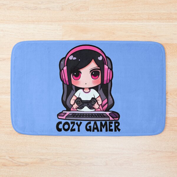 Item preview, Cozy Gamer, Cool Kawaii Design,  Video Games, Gamer Girl designed and sold by Porcupine Tees ⭐⭐⭐⭐⭐.
