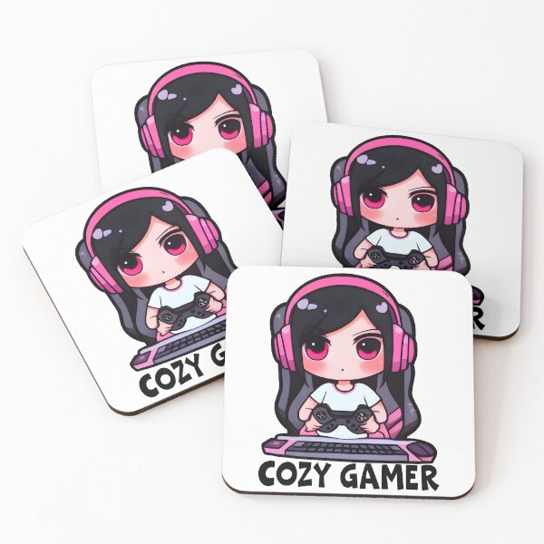 Item preview, Cozy Gamer, White Color, Cool Kawaii Design, Video Games, Gamer Girl designed and sold by Porcupine Tees ⭐⭐⭐⭐⭐.