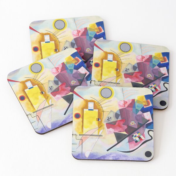 Item preview, Vintage Kandinsky Abstract Art | Red-Yellow_Blue | P488 designed and sold by Piccolo Fiore Prints.