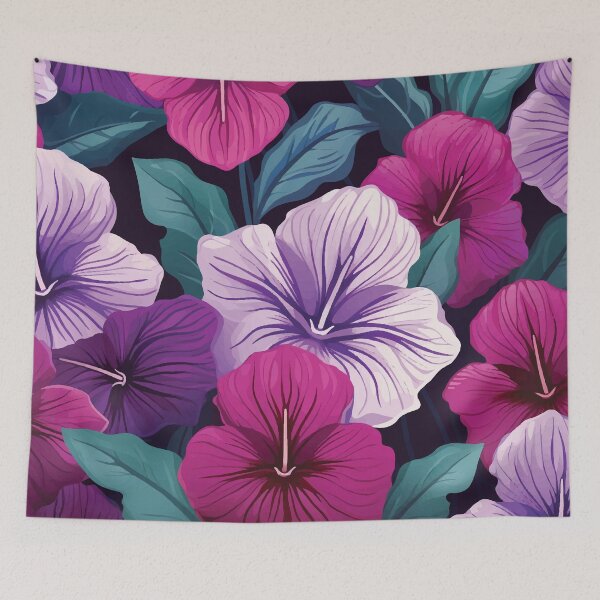 Item preview, gloxinia flora pattern set1 designed and sold by 2ilver.