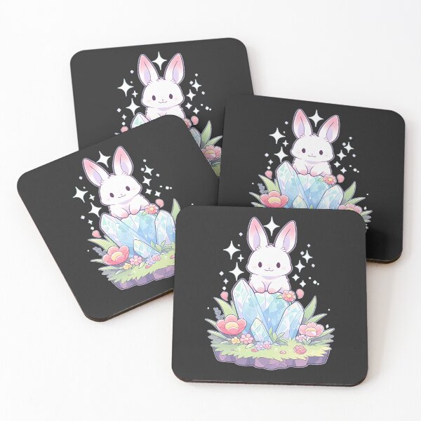 Item preview, White Bunny Rabbit Crystal designed and sold by Clara Hollins.