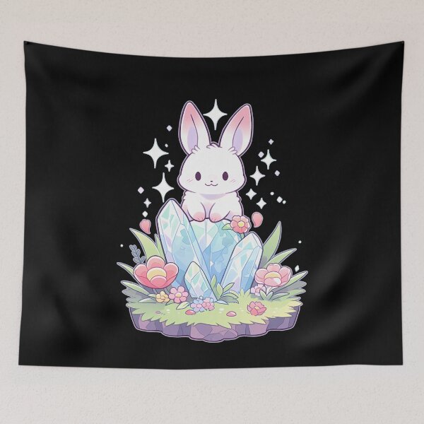 Item preview, White Bunny Rabbit Crystal designed and sold by Clara Hollins.