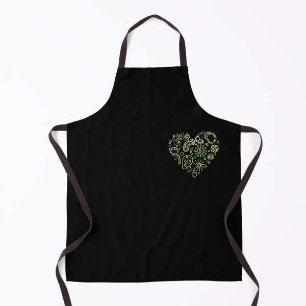 Item preview, Microbiology Heart creative outline design with bacteria and microbes signs for Virologist designed and sold by venomousvector.