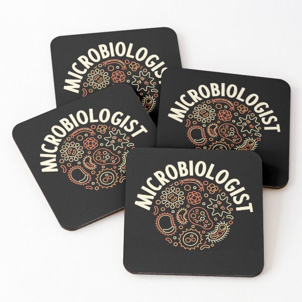 Item preview, Microbiologist creative round outline design with bacteria and virus signs for Microbiology Teacher designed and sold by venomousvector.