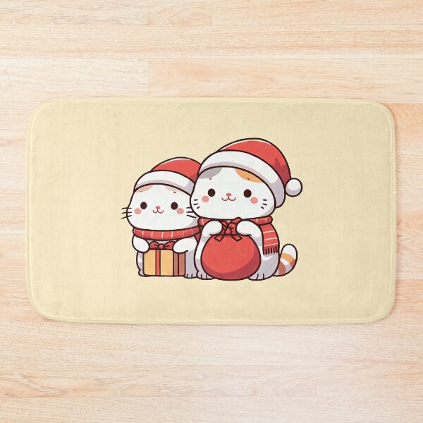 Item preview, Cute Christmas Santa Kitty Duo designed and sold by KAI-Studio.