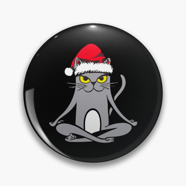 Item preview, Santa Yoga Cat  designed and sold by ZingZone.