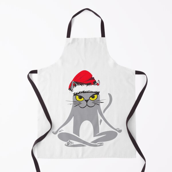 Item preview, Santa Yoga Cat designed and sold by ZingZone.