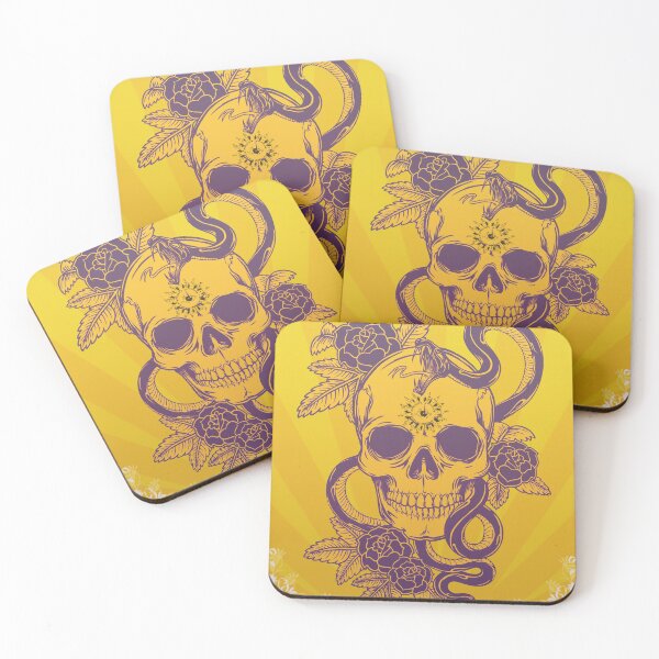Item preview, Skull with snake designed and sold by dytf79.