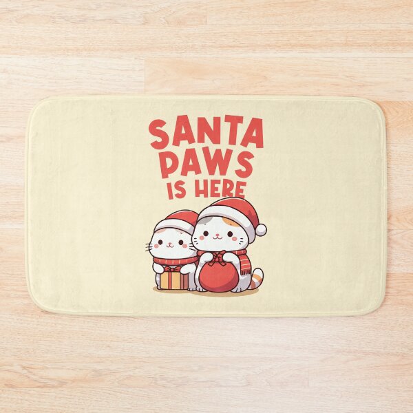 Item preview, Santa Paws is Here Santa Kitty designed and sold by KAI-Studio.