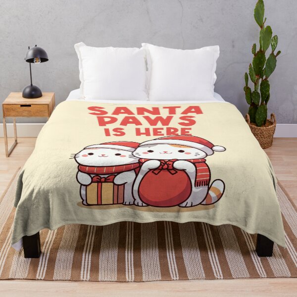 Item preview, Santa Paws is Here Santa Kitty designed and sold by KAI-Studio.