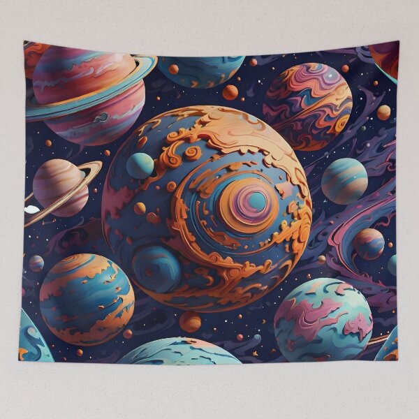 Item preview, Stunning, Highly Detailed Artwork of a Floating Planet designed and sold by Best-Art-32.