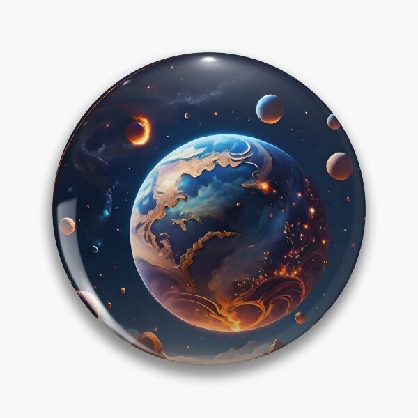 Item preview, Illuminated Planet Cosmic Backdrop Artwork designed and sold by Best-Art-32.
