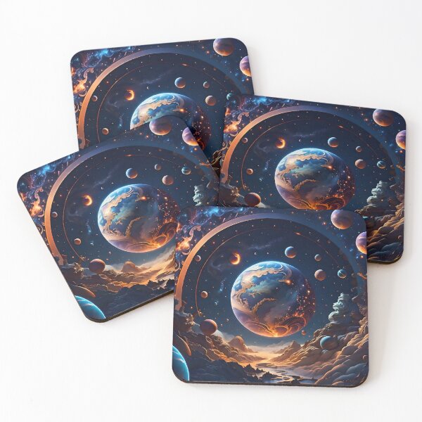 Item preview, Illuminated Planet Cosmic Backdrop Artwork designed and sold by Best-Art-32.