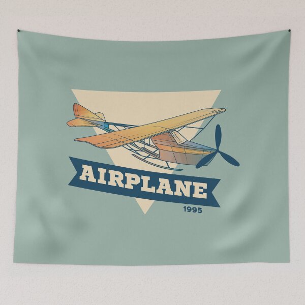 Item preview, Airplane retro vintage designed and sold by hobakmacha.