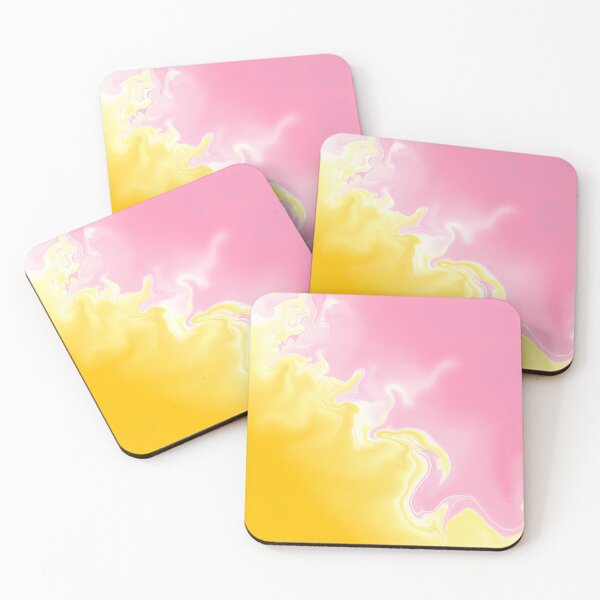 Item preview, pink and golden yellow wave  designed and sold by lily-higa.