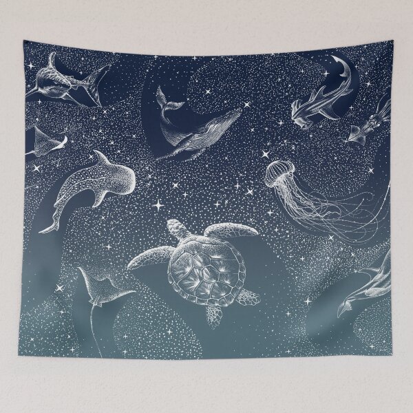 Item preview, Cosmic Ocean  COLOR GRAD -  turquoise designed and sold by AlirizaCAKIR.