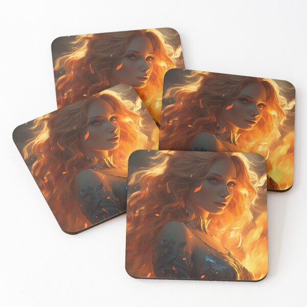 Item preview, Ember's Embrace: Dance of the Flame Maiden designed and sold by oanaunciuleanu.