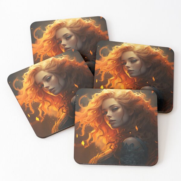 Item preview, Ember's Embrace: Dance of the Flame Maiden designed and sold by oanaunciuleanu.