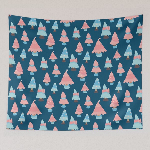 Item preview, Blue and pink Christmas  designed and sold by nacaca M.