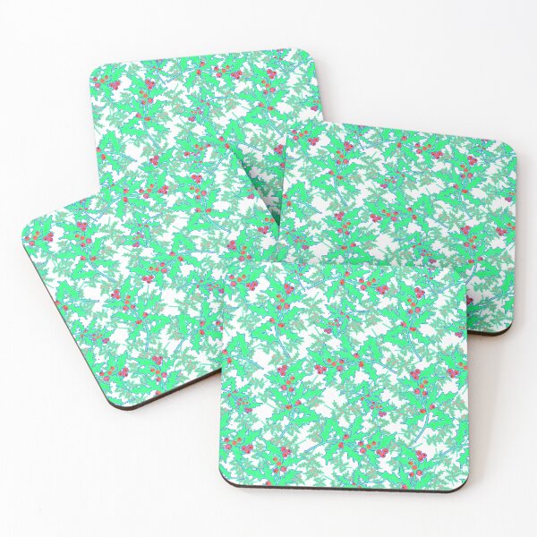 Item preview, Busy Holly Pattern (on white) designed and sold by BeJolley.