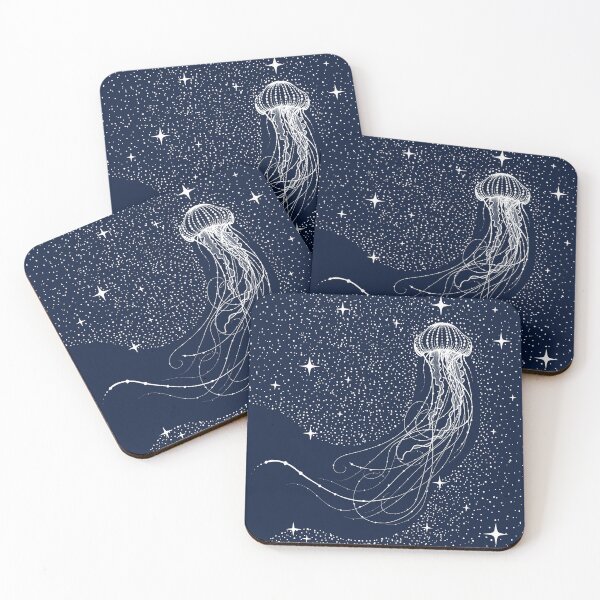Item preview, starry jellyfish designed and sold by AlirizaCAKIR.