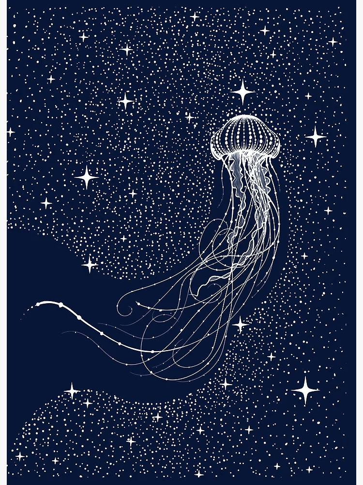 starry jellyfish | Art Board Print